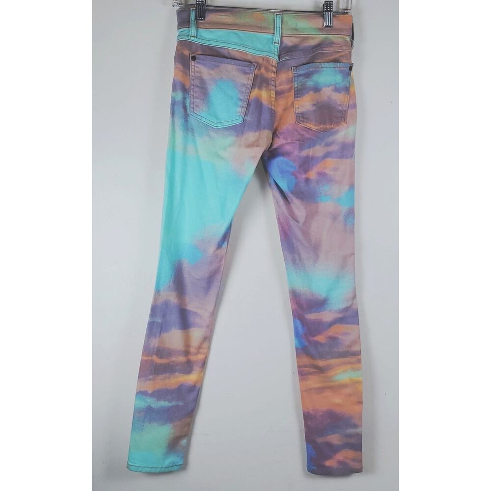 NWT Pistola Dawn Multicolored Denim Cropped Ankle Stretch Skinny Jeans Size 27 - Picture 3 of 12